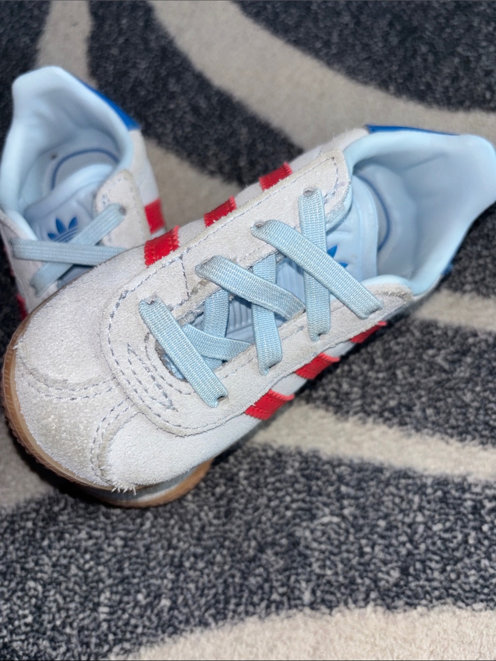 BABY BLUE TODDLER GAZELLE ADIDAS